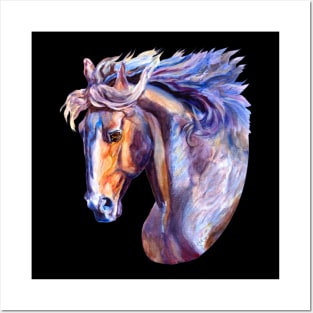 Horse Crazy Wild Colorful Equestrian Posters and Art